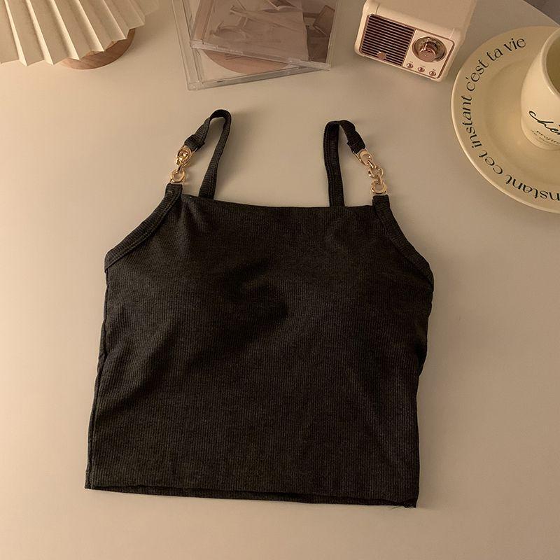 Жилет на бретелях для женщин, короткий стиль, красивая спина, без бретелек, сексуальный интерьер, пикантный топ без рукавов для девушек с подушкой для груди one size
Жилет на бретелях для женщин, короткий стиль, красивая спина, без бретелек, сексуальный интерьер, пикантный топ без рукавов для девушек с подушкой для груди one size