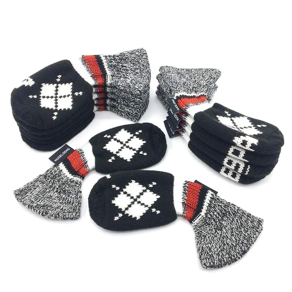 Чехол для гольфа HUGELOONG Knit Iron Cover (Узор спицами А, цифры сверху, черный)
Чехол для гольфа HUGELOONG Knit Iron Cover (Узор спицами А, цифры сверху, черный)