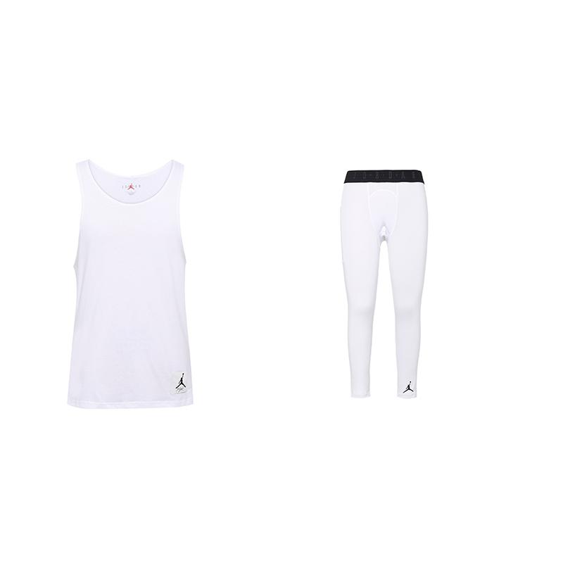 Jordan Classic Comfortable Solid Color Tank Top And Mid-Rise Fitness Pants Casual Sports Set Unisex sets White DX9586-100+DX3140-100 S
Jordan Classic Comfortable Solid Color Tank Top And Mid-Rise Fitness Pants Casual Sports Set Unisex sets White DX9586-100+DX3140-100 S