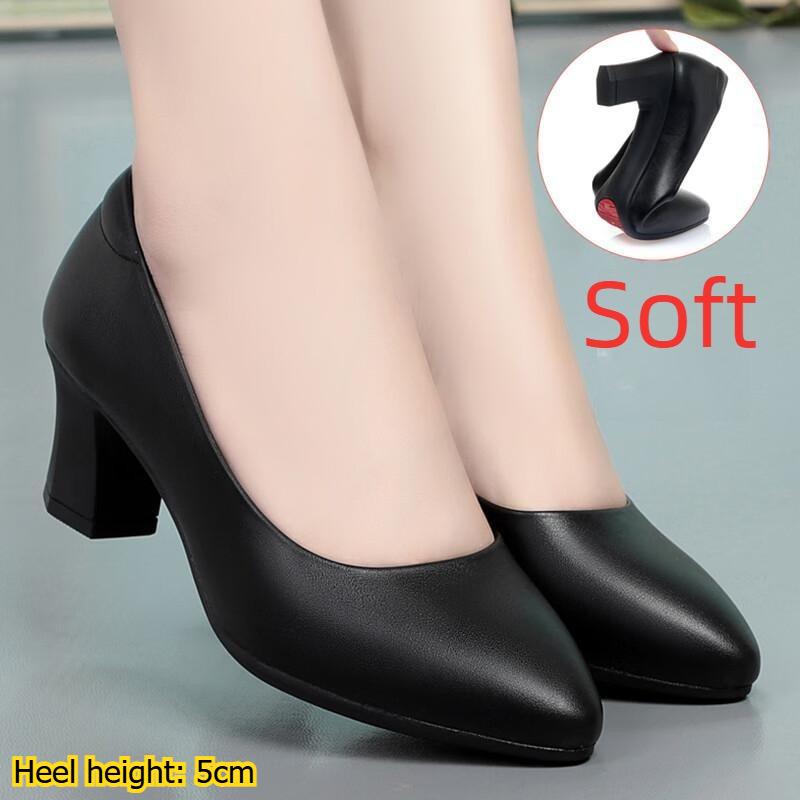 Women s High-heeled Soft-soled White Commuter Shoes, Black Chunky Heel Leather Shoes, Flat Shoes, Women s Shoes 42
Women s High-heeled Soft-soled White Commuter Shoes, Black Chunky Heel Leather Shoes, Flat Shoes, Women s Shoes 42