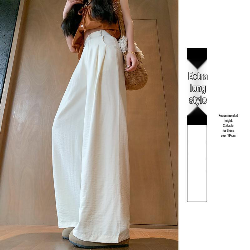 Spring 2026 Women s Smog Blue High Waist Ice Silk Wide Leg Suit Pants S (for 80-95 jin)
Spring 2026 Women s Smog Blue High Waist Ice Silk Wide Leg Suit Pants S (for 80-95 jin)