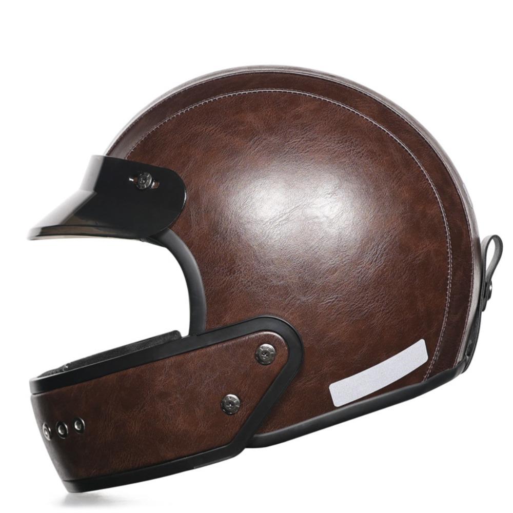 Vintage Helmet Leather Lined Motorcycle Full Helmet Removable Chin Locomotive Men s and Women s Lightweight Small Shell M
Vintage Helmet Leather Lined Motorcycle Full Helmet Removable Chin Locomotive Men s and Women s Lightweight Small Shell M