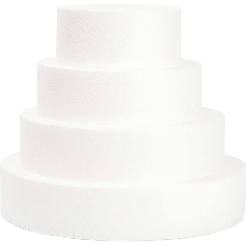 4 Pack Foam Cake Dummy for Decorating and Wedding Display Sculpture Modeling DIY Arts Kids Class Floral білий
4 Pack Foam Cake Dummy for Decorating and Wedding Display Sculpture Modeling DIY Arts Kids Class Floral білий