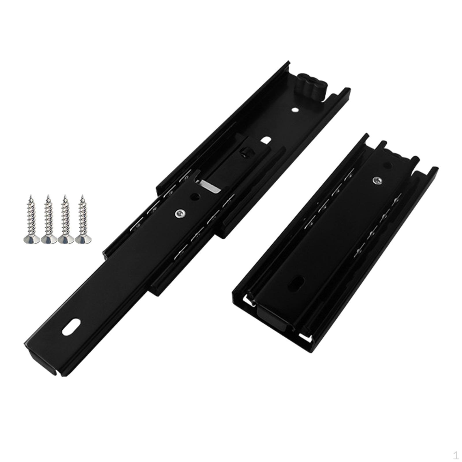 Направляющие для ящиков шкафа, практичные, прочные, бесшумные, простое руководство по установке, направляющие Length 5 inch чёрный
Направляющие для ящиков шкафа, практичные, прочные, бесшумные, простое руководство по установке, направляющие Length 5 inch чёрный