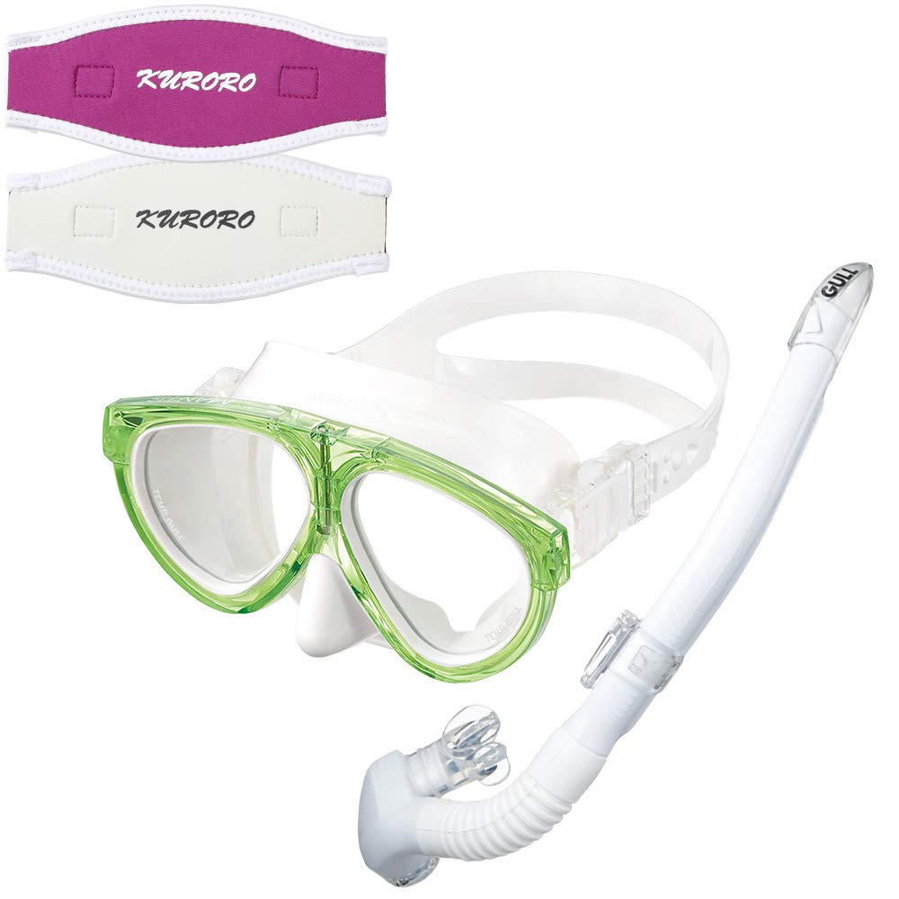 GULL Mask Mantis 5 White Silicone Crystal Early Green x Snorkel Layla Stable White Silicone White x KURORO Mask Strap Cover Pink x (Rose White)
GULL Mask Mantis 5 White Silicone Crystal Early Green x Snorkel Layla Stable White Silicone White x KURORO Mask Strap Cover Pink x (Rose White)