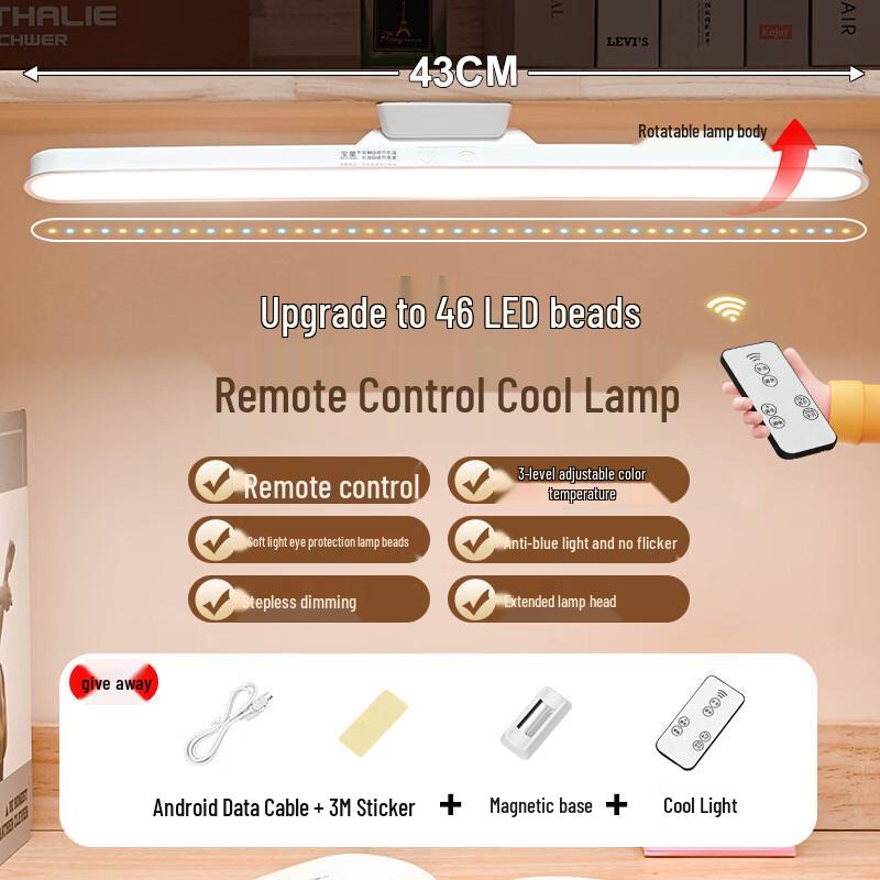 Mengpao Rechargeable LED Eye-Care Desk Lamp with Remote
Mengpao Rechargeable LED Eye-Care Desk Lamp with Remote