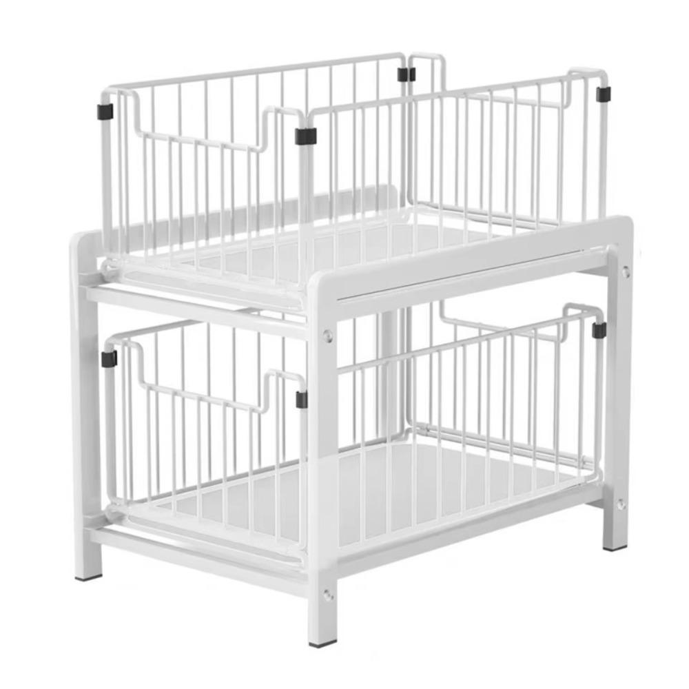 Carbon Steel Kitchen Storage Rack Large Capacity 2-Layer Drawer Storage Tray Rustproof Removable Spice Jar Storage Rack білий
Carbon Steel Kitchen Storage Rack Large Capacity 2-Layer Drawer Storage Tray Rustproof Removable Spice Jar Storage Rack білий