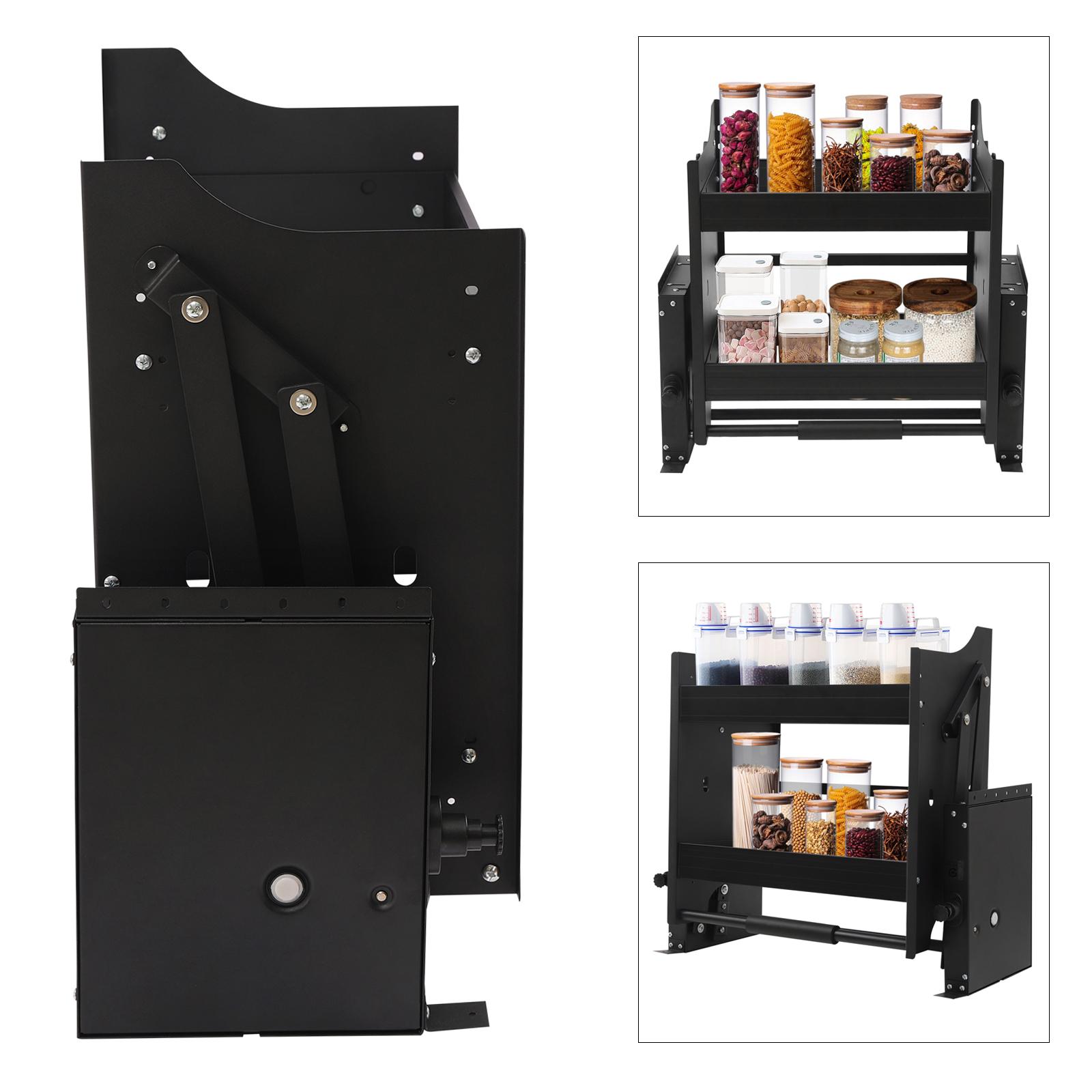 24In Pull Down Basket,Retractable Shelving Organizer,Adjustable Height Storage Rack,Wall Mount Tiered Shelf for Kitchen Cabinet чёрный
24In Pull Down Basket,Retractable Shelving Organizer,Adjustable Height Storage Rack,Wall Mount Tiered Shelf for Kitchen Cabinet чёрный