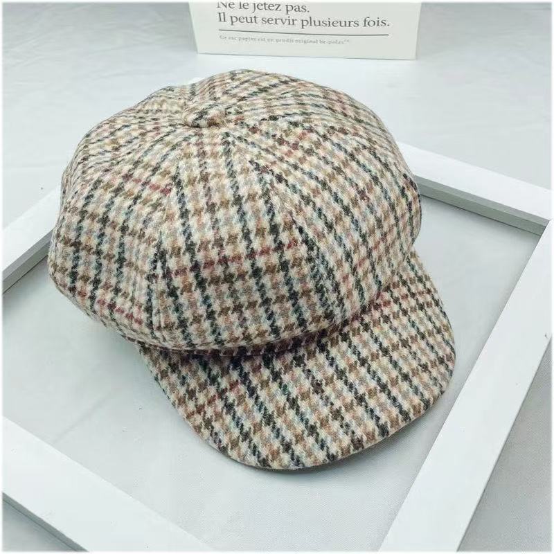 Women s Plaid Tweed Newsboy Cap Woolen Cloth Peaked Beret Vintage Style Autumn Winter Hat one size
Women s Plaid Tweed Newsboy Cap Woolen Cloth Peaked Beret Vintage Style Autumn Winter Hat one size
