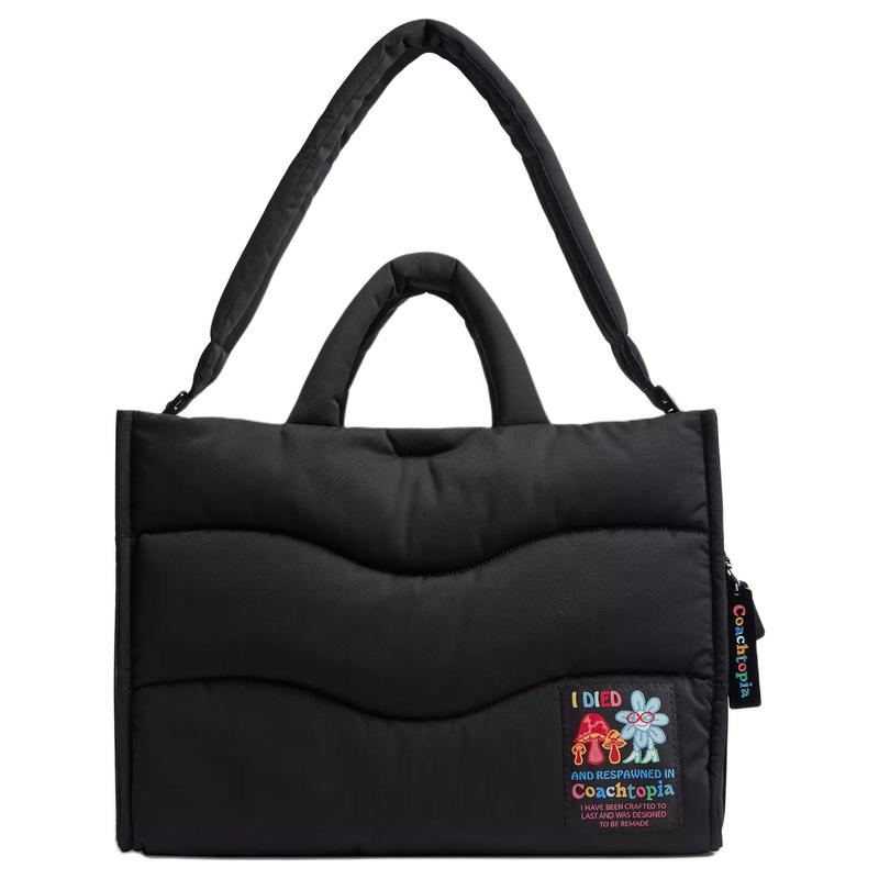 COACH 43 topia Loop Tote bag Tote bag shopping bag recycled PET plastic handbag large size women s black чорний
COACH 43 topia Loop Tote bag Tote bag shopping bag recycled PET plastic handbag large size women s black чорний