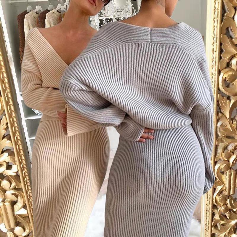 European & American V-Neck Long Sleeve Top + Mid-Length Skirt Set for Women Small абрикосовый
European & American V-Neck Long Sleeve Top + Mid-Length Skirt Set for Women Small абрикосовый