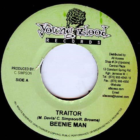 7inch Record BEENIE MAN / FLETCHER B - Traitor / Hair Style And Clothes NONE Young Blood Rec Jamaica Reggae, Ska & Dub Used
7inch Record BEENIE MAN / FLETCHER B - Traitor / Hair Style And Clothes NONE Young Blood Rec Jamaica Reggae, Ska & Dub Used
