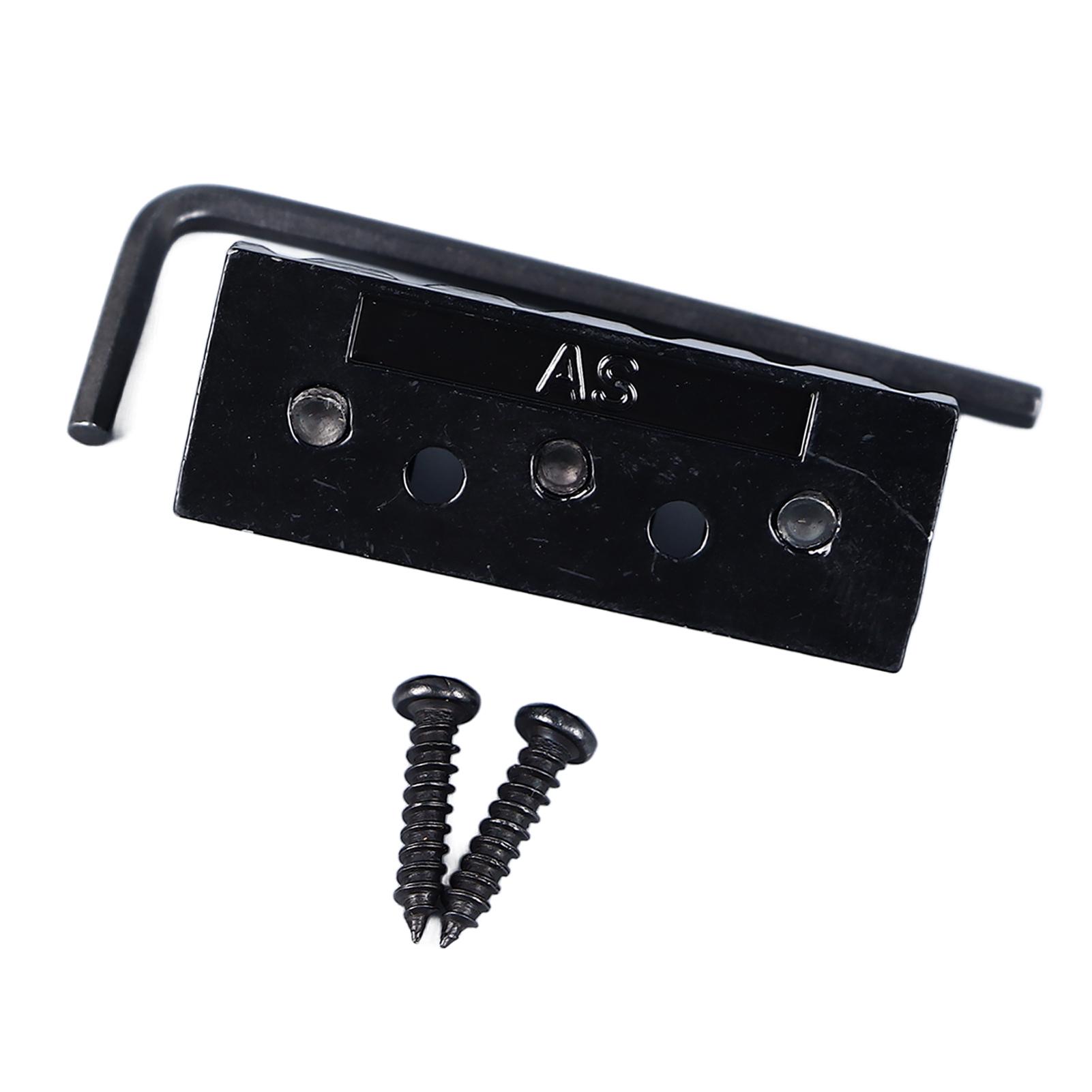 Порожек для электрогитары, длина 42 мм, металлический порожек с фиксатором струн, с винтами и ключом чёрный
Порожек для электрогитары, длина 42 мм, металлический порожек с фиксатором струн, с винтами и ключом чёрный