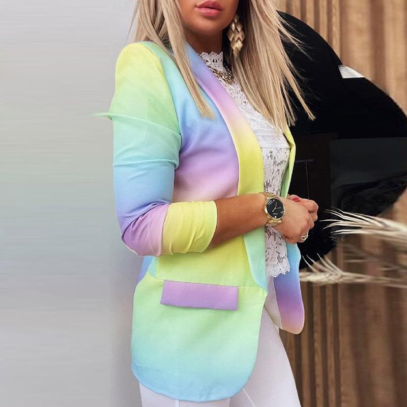 New Autumn Winter Women‘s Tie-Dye Blazer, Slim Fit Professional Long Sleeve Jacket for Office & Casual Wear S светло-фиолетовый
New Autumn Winter Women‘s Tie-Dye Blazer, Slim Fit Professional Long Sleeve Jacket for Office & Casual Wear S светло-фиолетовый