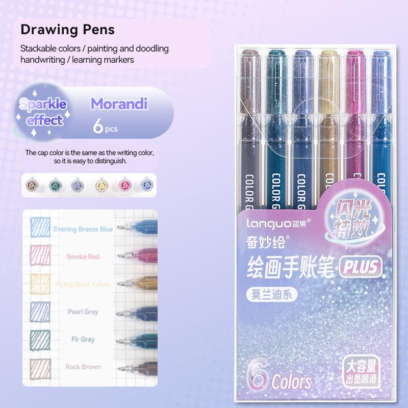 6 PCS Drawing Highlighter Morandi Gel Pen Glitter Effects Student Diary Scrapbook Painting DIY Office School Supplies Stationery
6 PCS Drawing Highlighter Morandi Gel Pen Glitter Effects Student Diary Scrapbook Painting DIY Office School Supplies Stationery