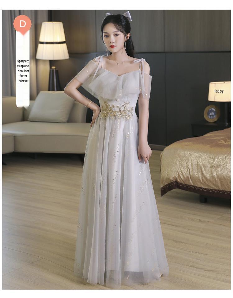 2026 Light Silver Gray One-Shoulder Sequined Bridesmaid & Evening Gown L Bust 90 Waist 74
2026 Light Silver Gray One-Shoulder Sequined Bridesmaid & Evening Gown L Bust 90 Waist 74