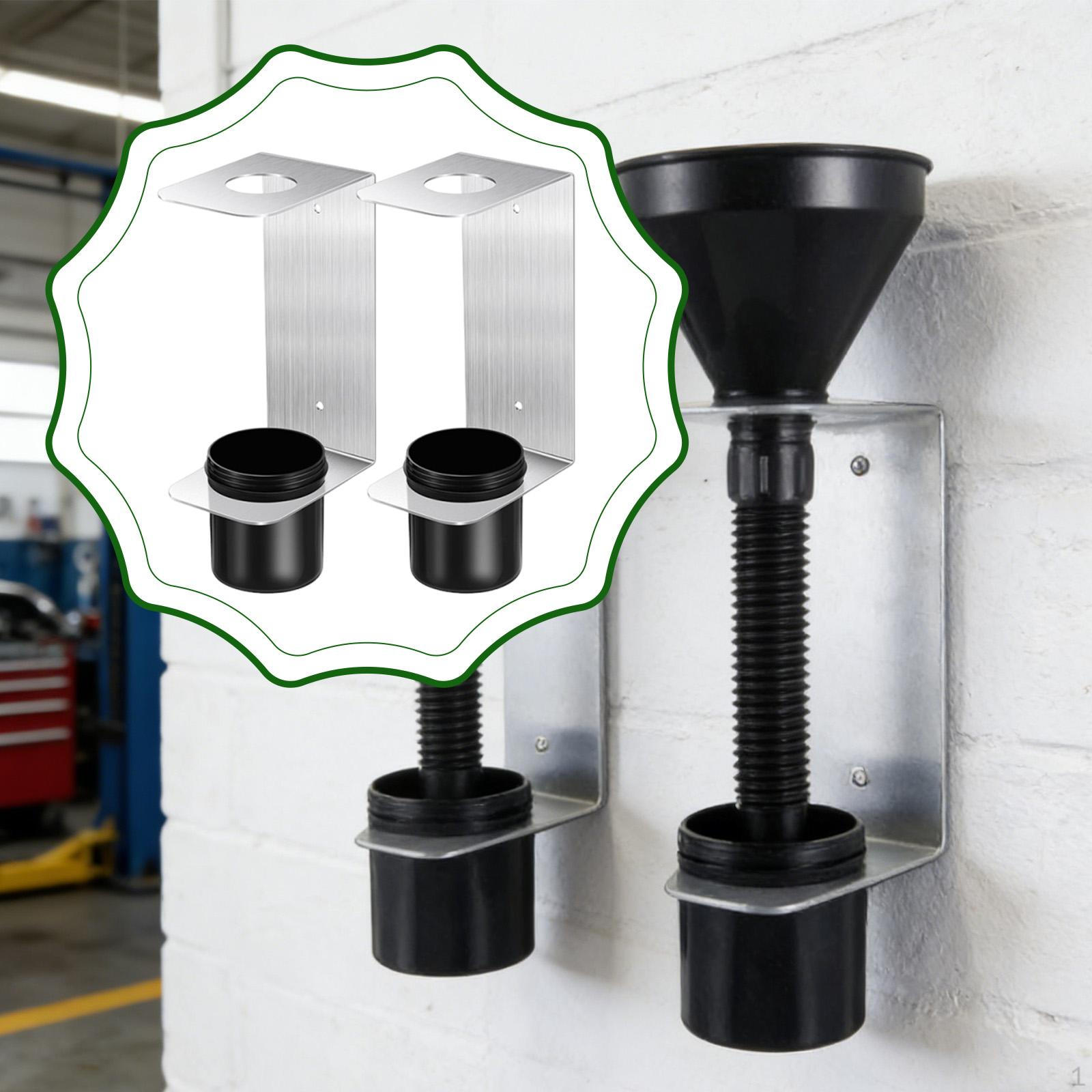 2 Pieces Oil Funnel Holders Storage Racks Easy to Install Sturdy Portable Aluminum Wall Mount for
2 Pieces Oil Funnel Holders Storage Racks Easy to Install Sturdy Portable Aluminum Wall Mount for