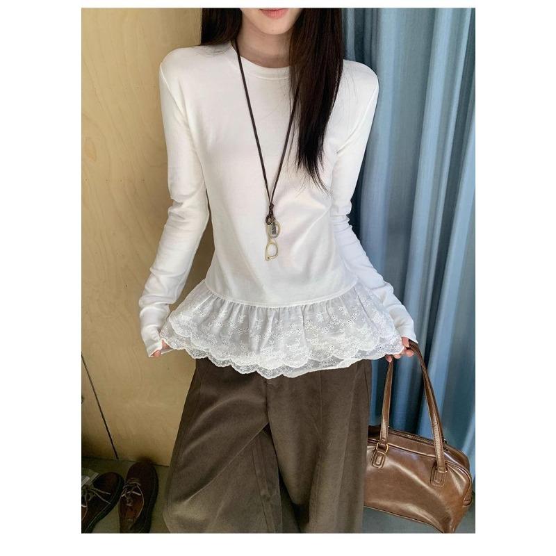 White Lace Lace Inner Long-sleeved Shirt, New Slim-fitting and Thin in Autumn and Winter, Fashionable and Foreign-style Versatile Top XL
White Lace Lace Inner Long-sleeved Shirt, New Slim-fitting and Thin in Autumn and Winter, Fashionable and Foreign-style Versatile Top XL