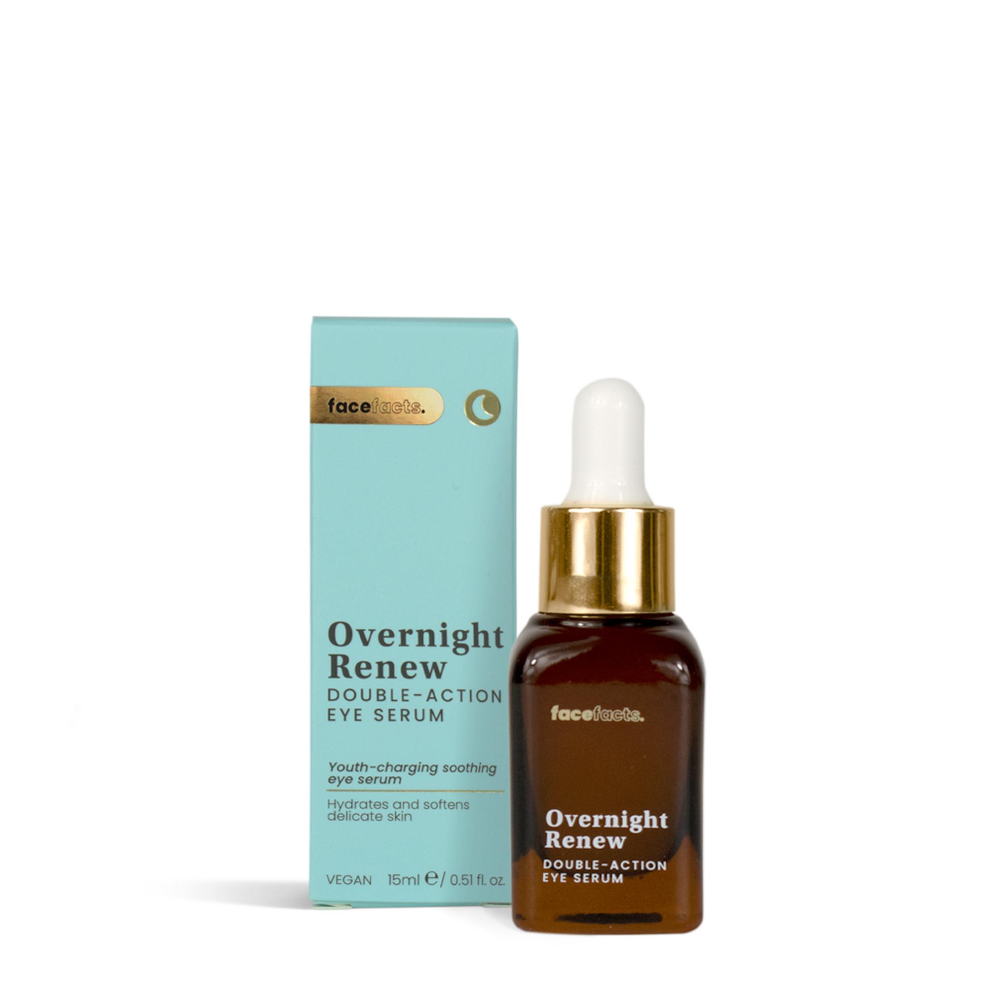 Сыворотка для кожи вокруг глаз двойного действия Overnight renew Face Facts 15 мл
Сыворотка для кожи вокруг глаз двойного действия Overnight renew Face Facts 15 мл