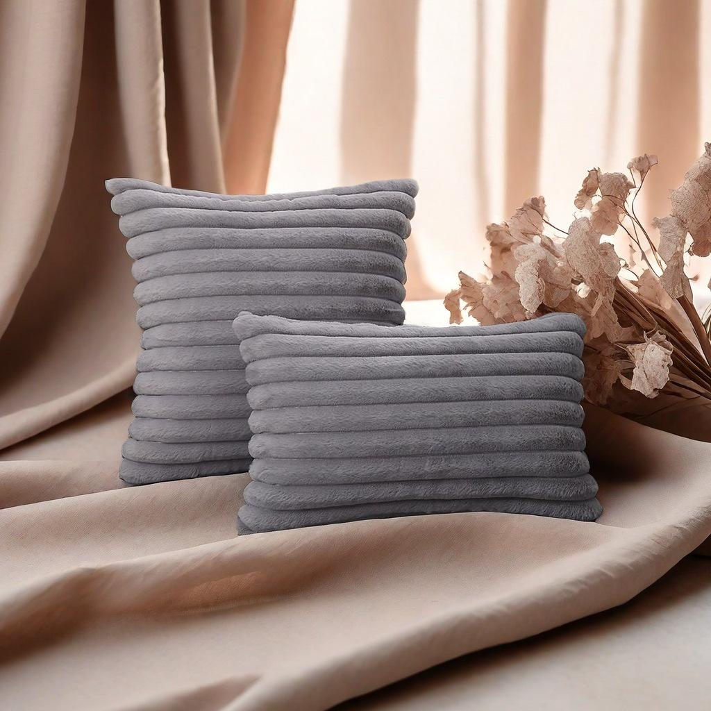 Popular Rabbit Fur Stripe Lumbar Cushion Pillow - Solid Color Pillowcase for Sofa, Living Room, or Office 45x45cm Single-sided
Popular Rabbit Fur Stripe Lumbar Cushion Pillow - Solid Color Pillowcase for Sofa, Living Room, or Office 45x45cm Single-sided