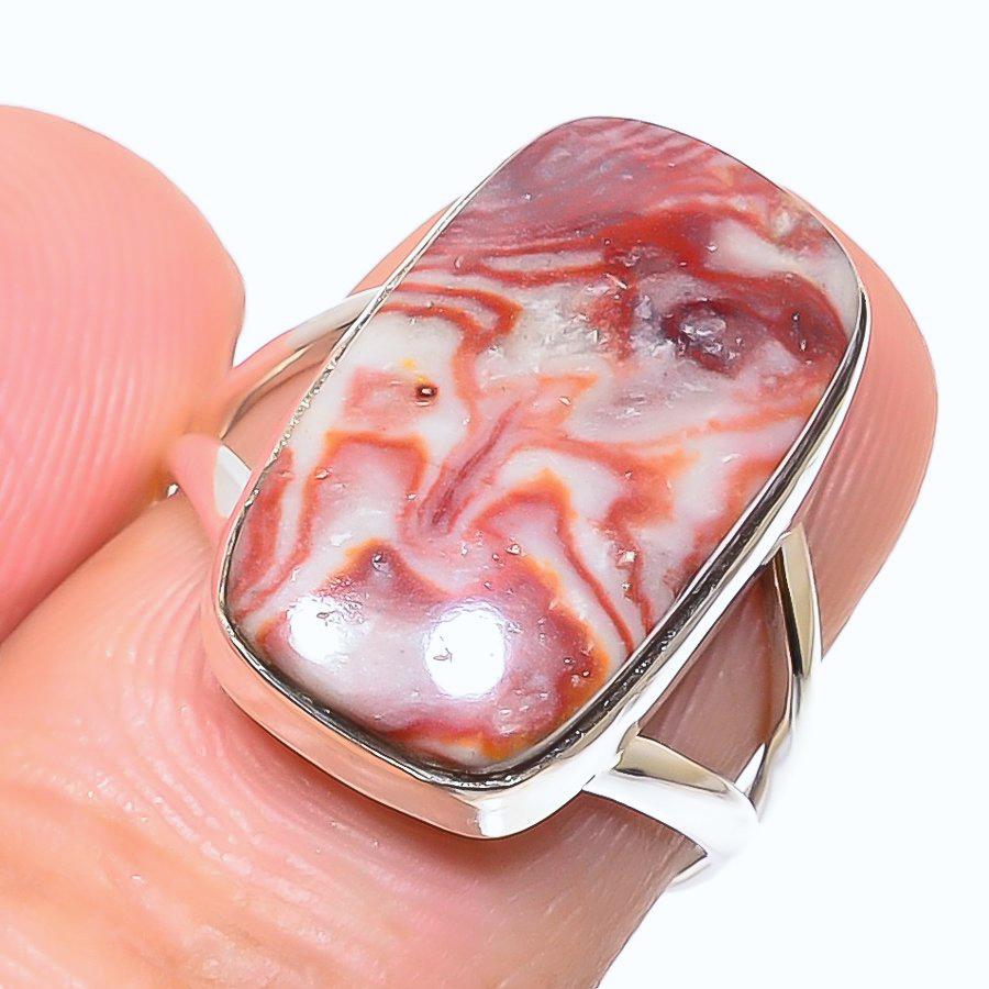 Кольцо из чистого серебра 925 пробы с натуральным драгоценным камнем Rosetta Jasper ручной работы S.7 C8V16
Кольцо из чистого серебра 925 пробы с натуральным драгоценным камнем Rosetta Jasper ручной работы S.7 C8V16
