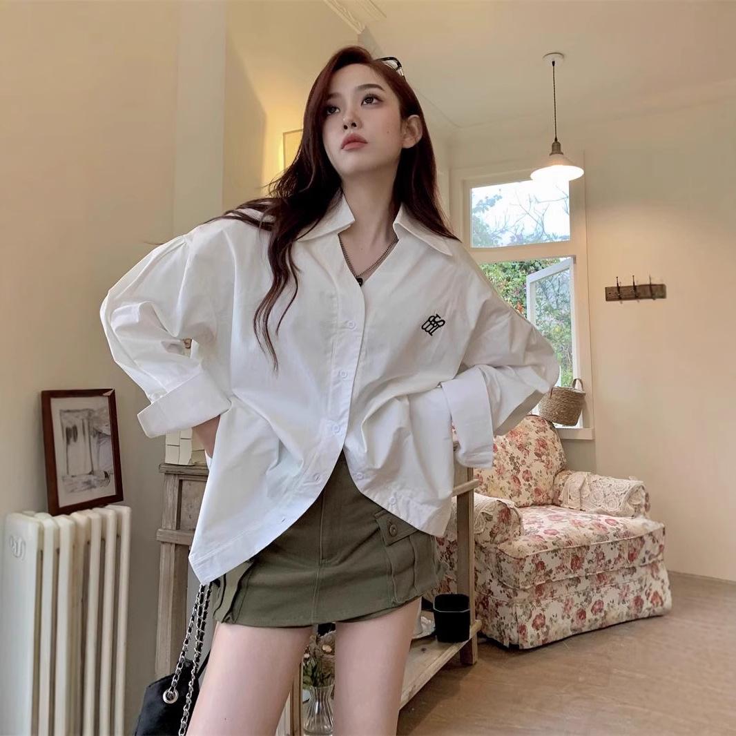 Women s Embroidered Long Sleeve Shirt - 2025 Spring Korean Style Loose Fit XXL білий
Women s Embroidered Long Sleeve Shirt - 2025 Spring Korean Style Loose Fit XXL білий
