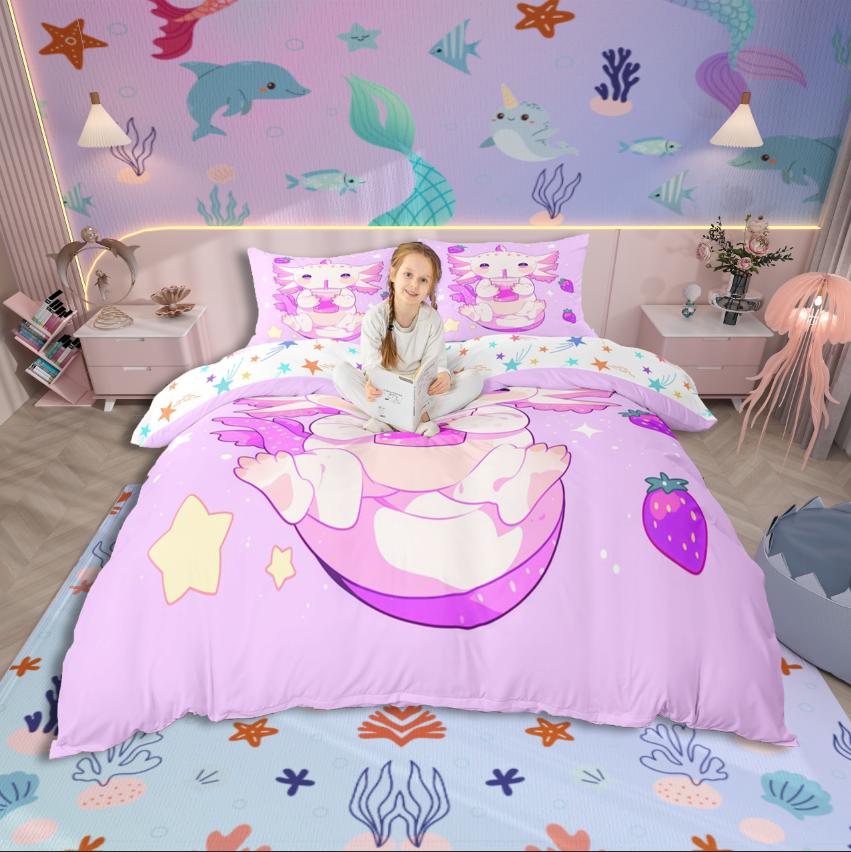 Comforter Homewish Cartoon Animal Axolotl Flower Butterfly For Kids Bedding Setkawaii Wildlife Bed Set Comforter (quilt)-EU Single(135*200cm)3pcs
Comforter Homewish Cartoon Animal Axolotl Flower Butterfly For Kids Bedding Setkawaii Wildlife Bed Set Comforter (quilt)-EU Single(135*200cm)3pcs
