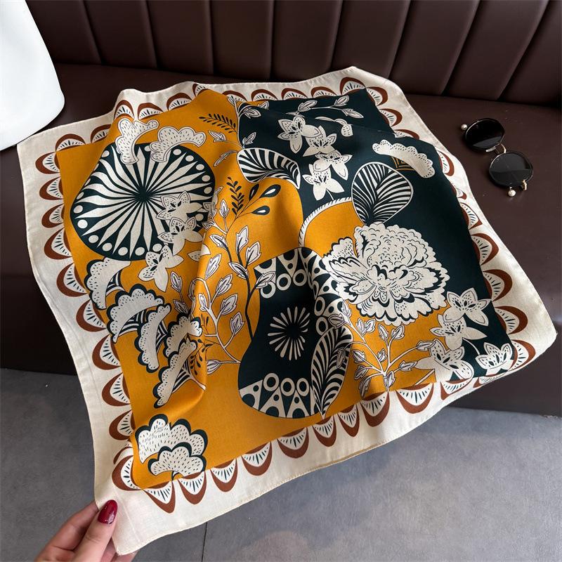 Boho Geometric Square Silk Scarf Floral Print Shawl Soft Satin Silk Vintage Bandana for Women Neck Hair Headband Bag Wrist Wrap 70X70CM
Boho Geometric Square Silk Scarf Floral Print Shawl Soft Satin Silk Vintage Bandana for Women Neck Hair Headband Bag Wrist Wrap 70X70CM