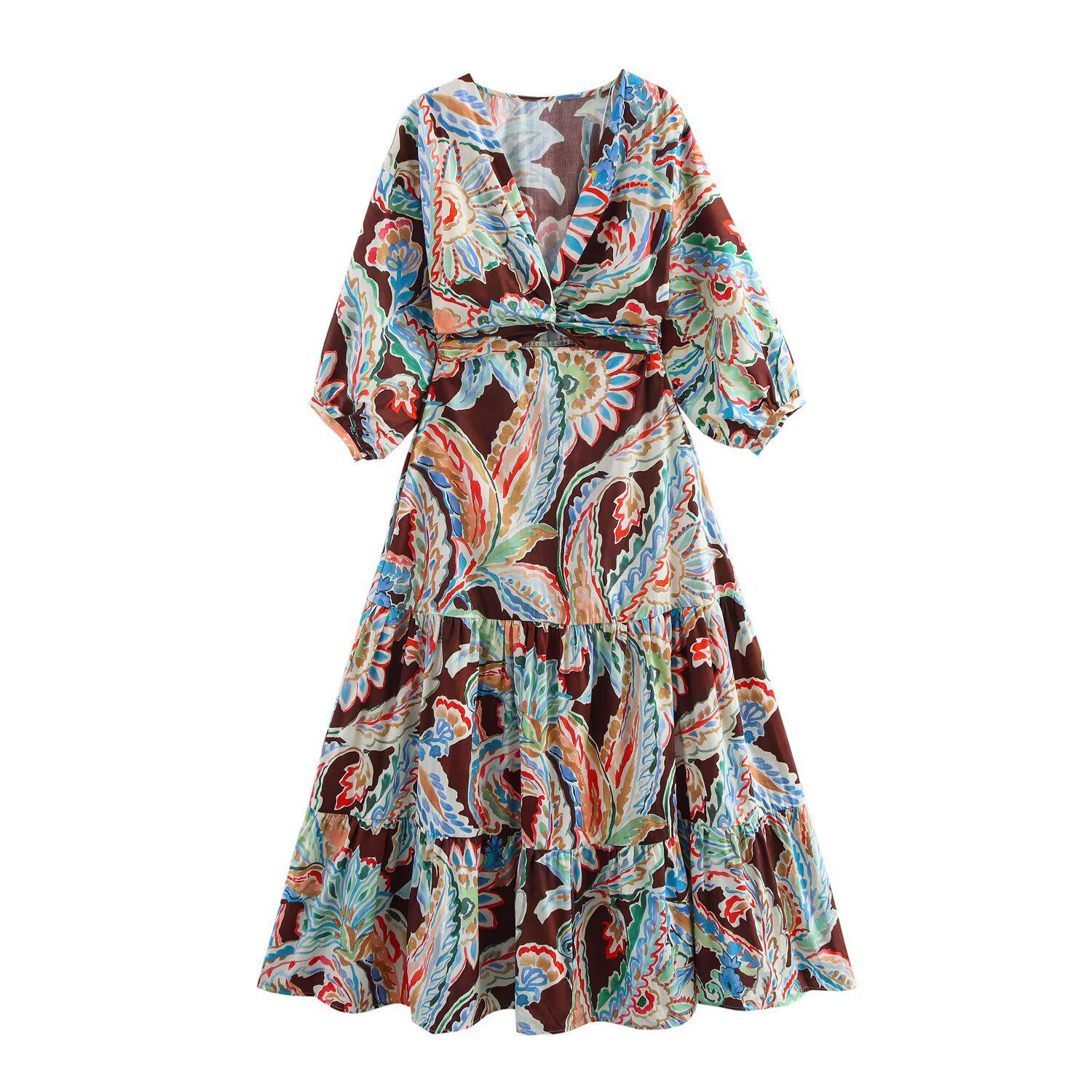 2025 Spring Women s Slim Fit V-Neck Dress with Waist Tie and Print Design XS темно-коричневого
2025 Spring Women s Slim Fit V-Neck Dress with Waist Tie and Print Design XS темно-коричневого