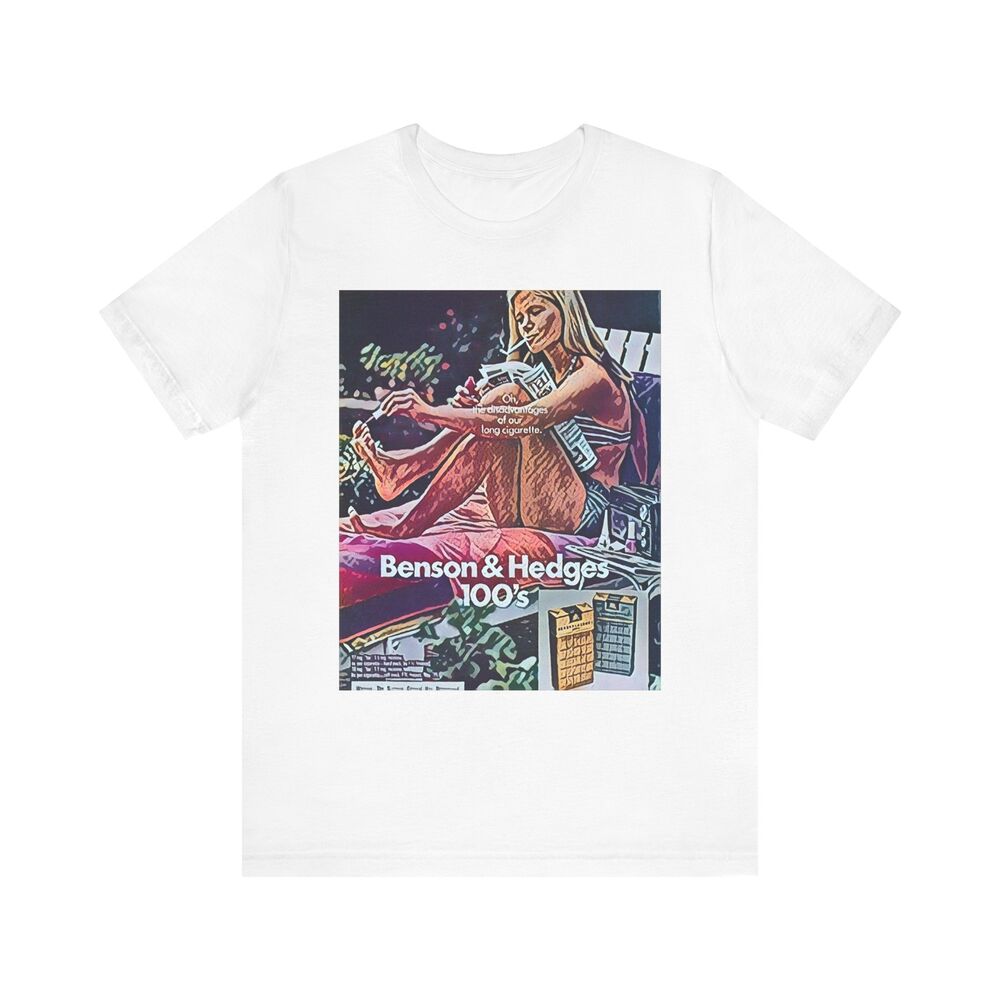 Benson and Hedges Graphic Print Art Crewneck Unisex Jersey Short Sleeve Tee Shirt 4XL
Benson and Hedges Graphic Print Art Crewneck Unisex Jersey Short Sleeve Tee Shirt 4XL