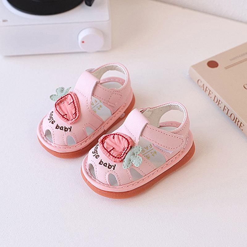 0-1 A 2-year-old Baby Sandals Bag Head Sound Baby Toddler Shoes Soft Sole Whistle Called Shoe Summer 20 рожевий
0-1 A 2-year-old Baby Sandals Bag Head Sound Baby Toddler Shoes Soft Sole Whistle Called Shoe Summer 20 рожевий