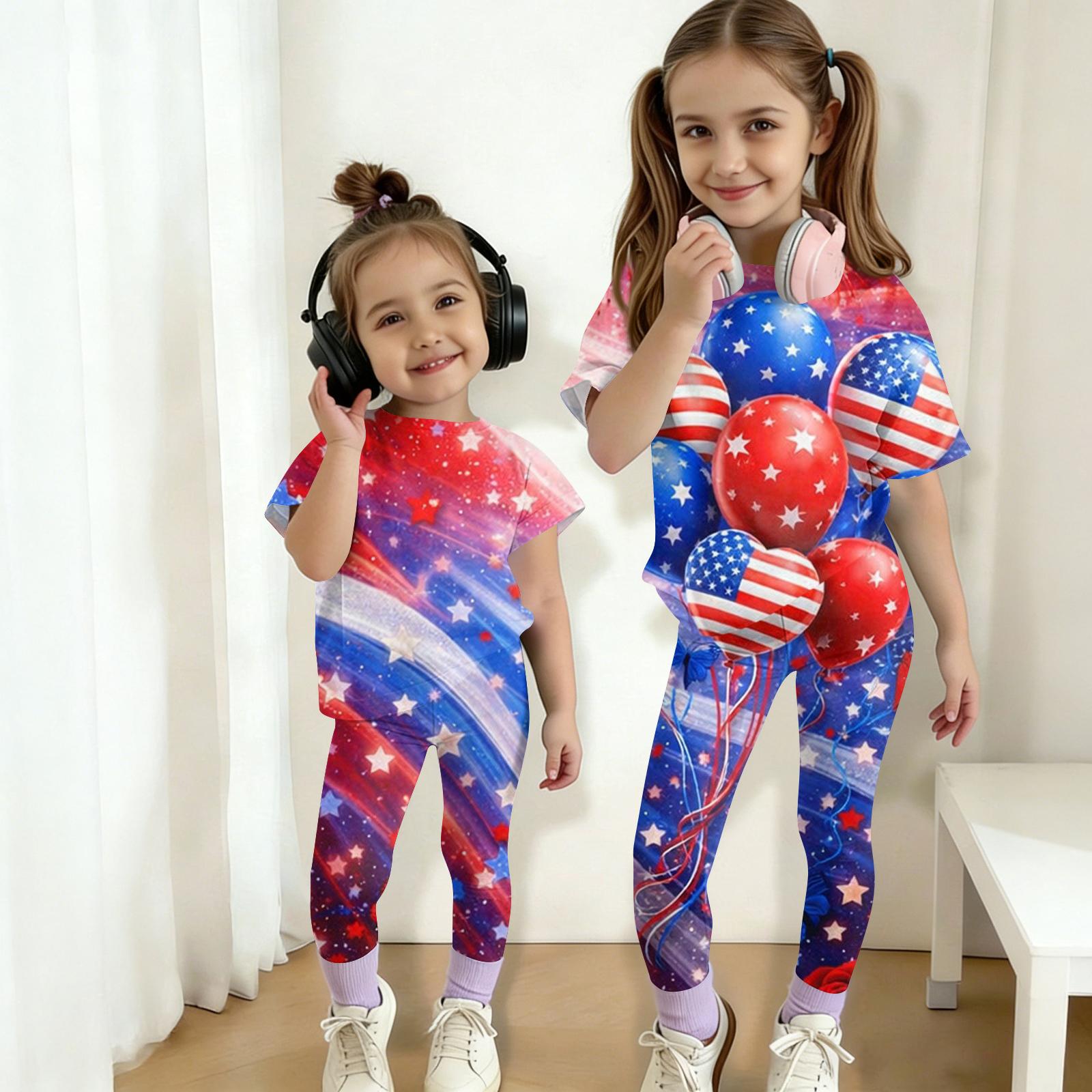 Kids Casual Short Sleeve Top and Long Pants Set Star and Heart Print Matching Outfit for Boys and Girls Summer Leisure Wear 150 кавун червоний колір
Kids Casual Short Sleeve Top and Long Pants Set Star and Heart Print Matching Outfit for Boys and Girls Summer Leisure Wear 150 кавун червоний колір