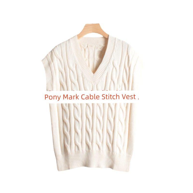 Niunijia Женский хлопковый модный свитер без рукавов в стиле ретро с широким кабельным узором, осень-зима 2813 Creamy-white (dark blue Pony) L
Niunijia Женский хлопковый модный свитер без рукавов в стиле ретро с широким кабельным узором, осень-зима 2813 Creamy-white (dark blue Pony) L