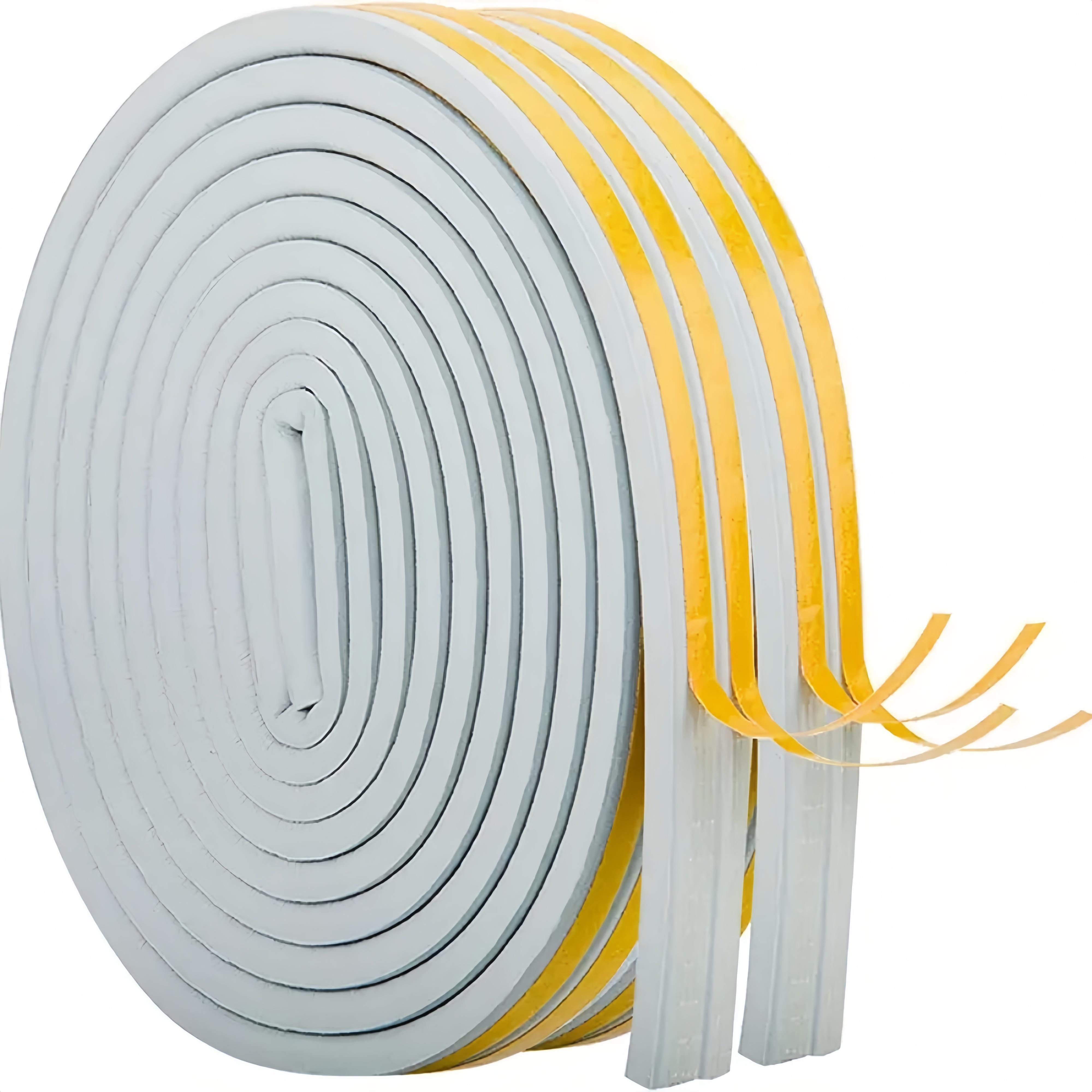 1pc 10m/393.70in 9mmX6mm Self Adhesive Door and Window Sealing Strips Anti-collision Strips Insulation Strips Anti-theft Door 10M
1pc 10m/393.70in 9mmX6mm Self Adhesive Door and Window Sealing Strips Anti-collision Strips Insulation Strips Anti-theft Door 10M