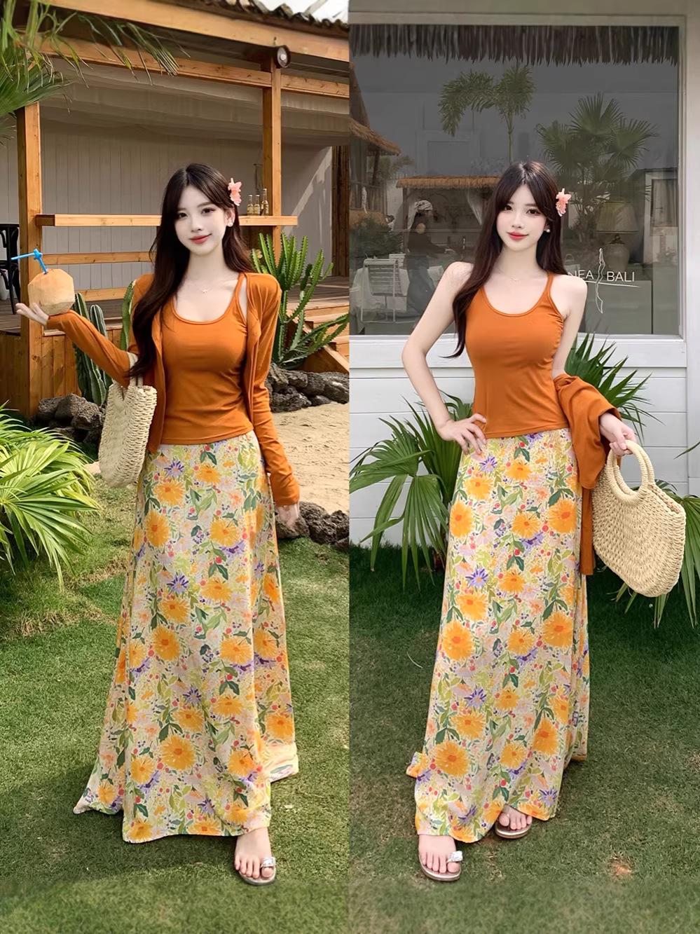 Plus Size 2026 Summer Sun Protection Cardigan & Camisole Set with High-Waisted Floral Skirt XL
Plus Size 2026 Summer Sun Protection Cardigan & Camisole Set with High-Waisted Floral Skirt XL