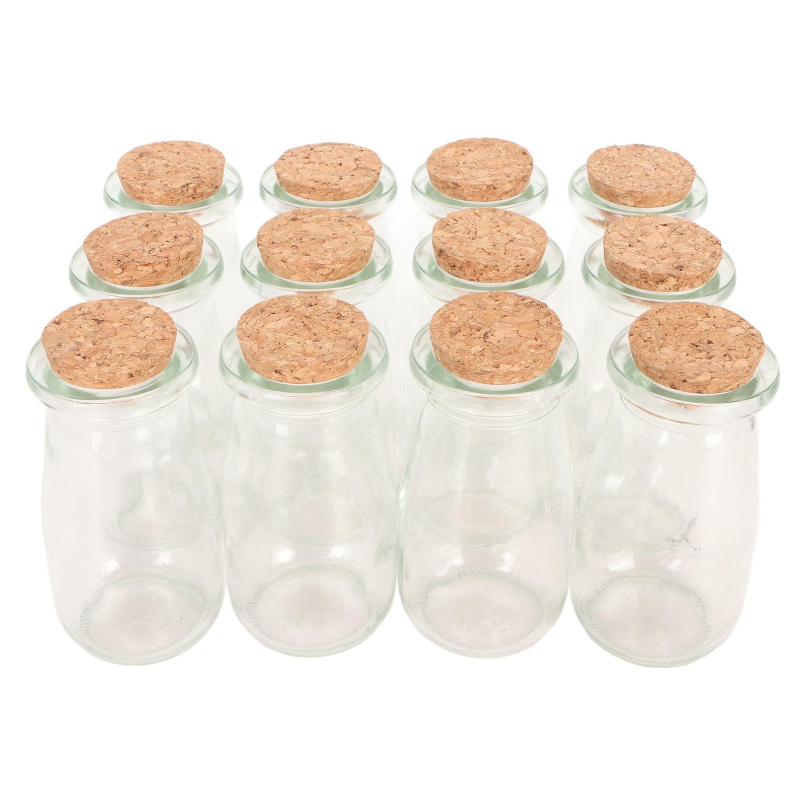 12pcs Small Glass Bottles Transparent Jars with Wood Cork Stoppers DIY Vintage Glass Favor Jars
12pcs Small Glass Bottles Transparent Jars with Wood Cork Stoppers DIY Vintage Glass Favor Jars