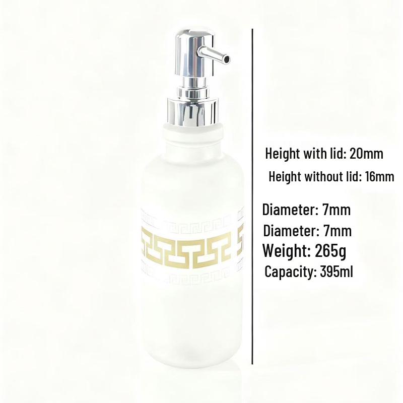 European Pattern Press-Type Faux Porcelain Hand Sanitizer & Shampoo Bottle
European Pattern Press-Type Faux Porcelain Hand Sanitizer & Shampoo Bottle
