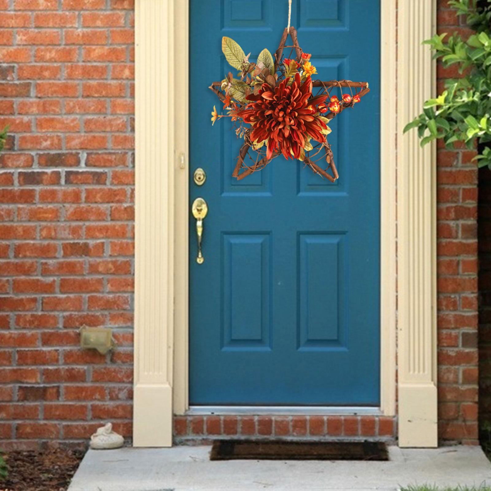 Artificial Thanksgiving Wreath Happy Fall Sign for Farmhouse Wall Indoor
Artificial Thanksgiving Wreath Happy Fall Sign for Farmhouse Wall Indoor