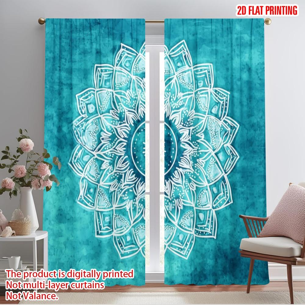 2pcs,2D plane printing Print Curtains Turquoise Mandala Versatile Fabric (without rod) Versatile All for Bedroom & Living Room, 52.50×116.00 CM 2pcs
2pcs,2D plane printing Print Curtains Turquoise Mandala Versatile Fabric (without rod) Versatile All for Bedroom & Living Room, 52.50×116.00 CM 2pcs
