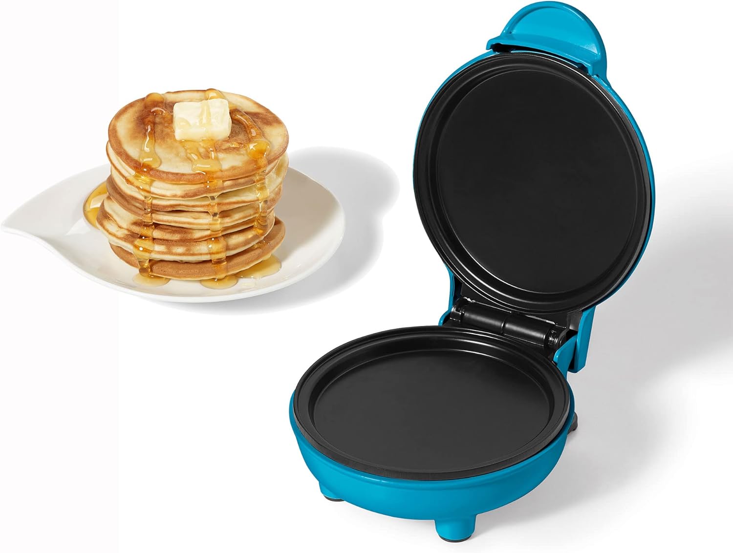 Electric Mini Pancake Maker 4 Non-Stick Cooking Surface Easy to Use & Clean 300W, Blue United States
Electric Mini Pancake Maker 4 Non-Stick Cooking Surface Easy to Use & Clean 300W, Blue United States