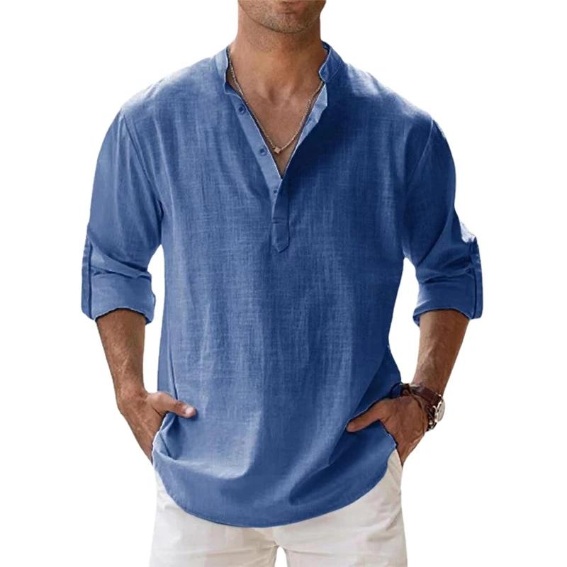 Cotton Linen Shirts for Men Casual Lightweight Long Sleeve Henley Beach Shirts Hawaiian for Men S
Cotton Linen Shirts for Men Casual Lightweight Long Sleeve Henley Beach Shirts Hawaiian for Men S