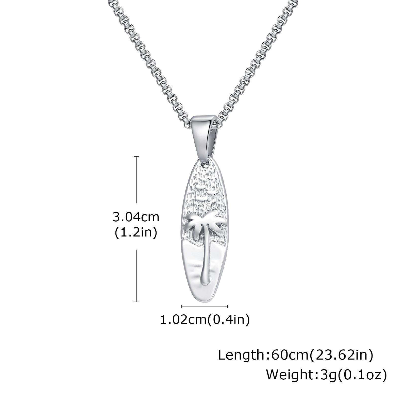 Summer Coconut Tree Pattern Oval Pendant Necklace for Men, Stainless Steel Dainty Fashion Necklace, Retro Jewelry Ocean Vacation
Summer Coconut Tree Pattern Oval Pendant Necklace for Men, Stainless Steel Dainty Fashion Necklace, Retro Jewelry Ocean Vacation