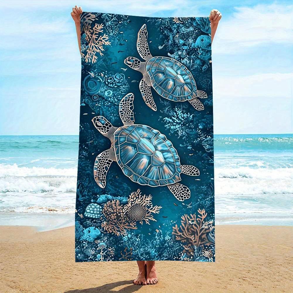 Ocean Turtle Coral Ultra-Fine Fiber Beach Towel, Quick-Drying Strong Wrap for Beach Pool W30*H60(CM)
Ocean Turtle Coral Ultra-Fine Fiber Beach Towel, Quick-Drying Strong Wrap for Beach Pool W30*H60(CM)