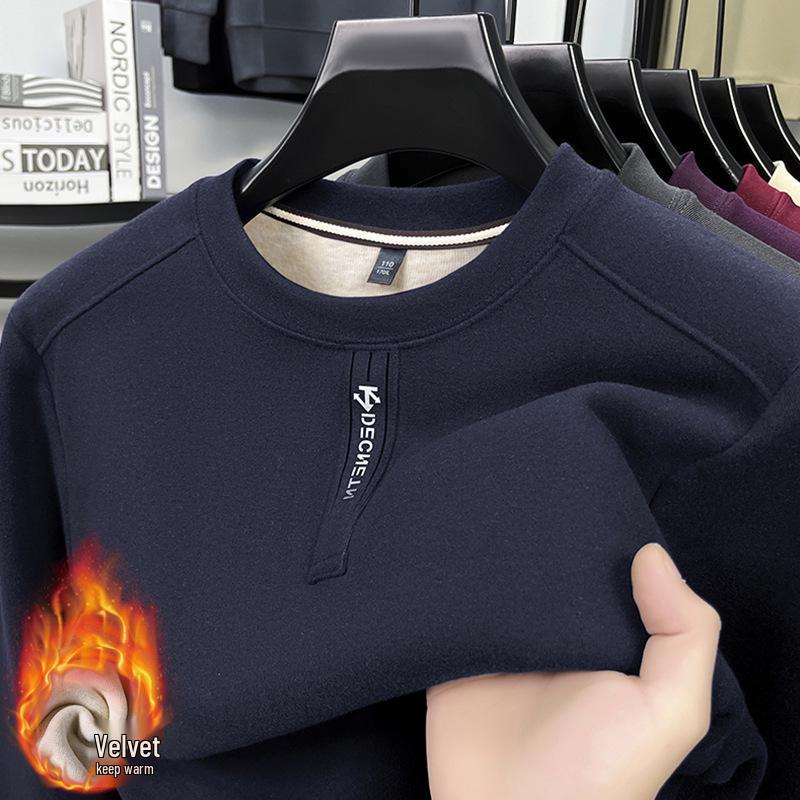 Men s 2025 Winter Fleece-Lined Round Neck Sweatshirt: Thick, Warm, Fashionable Long-Sleeve for Youth & Adults. M Темно-синій
Men s 2025 Winter Fleece-Lined Round Neck Sweatshirt: Thick, Warm, Fashionable Long-Sleeve for Youth & Adults. M Темно-синій