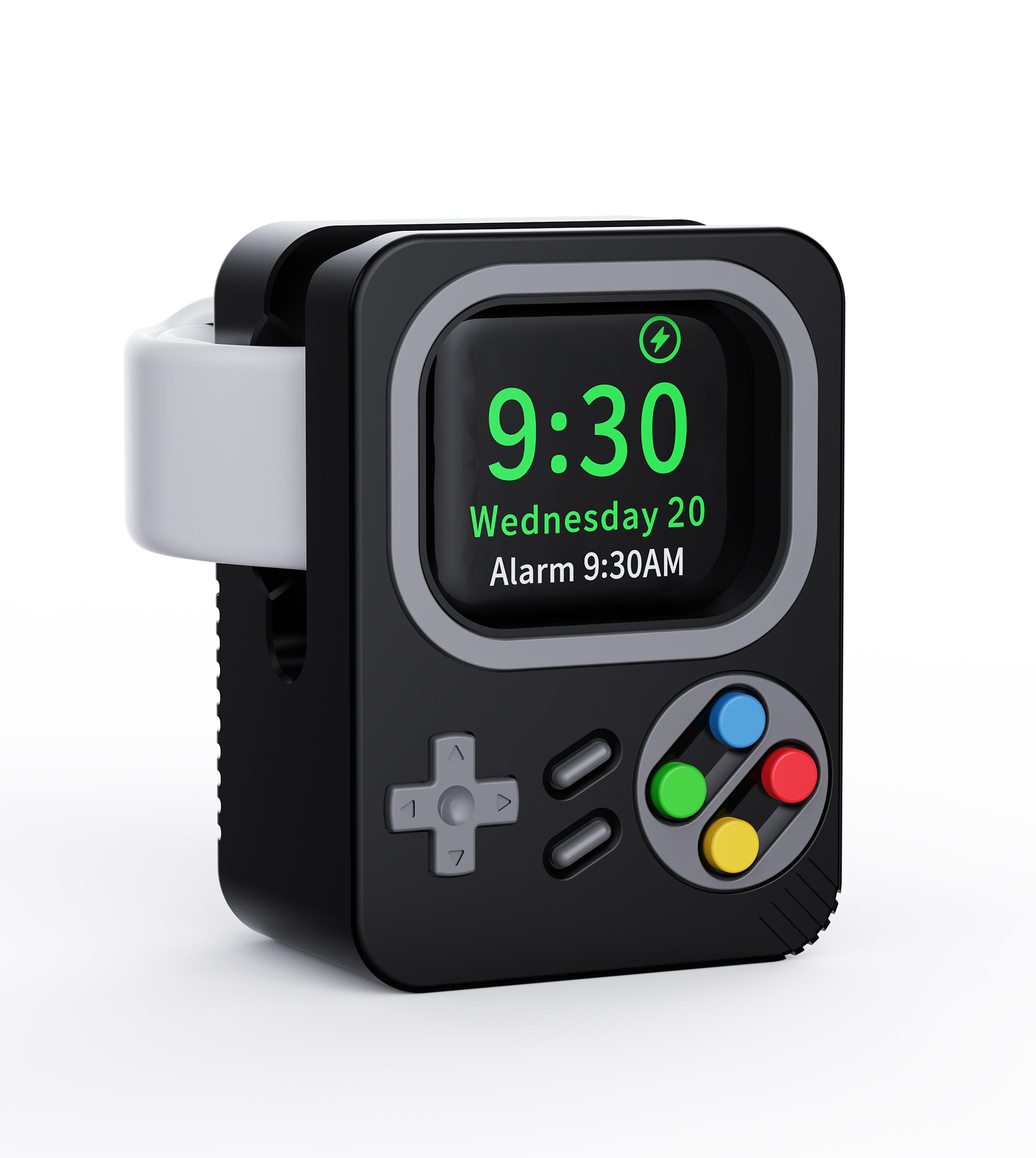 Силиконовый держатель для iWatch, подставка для зарядного устройства для iWatch 8, 7, 6, 5, 4, 3 SE, 45 мм, зарядная док-станция, настольная игровая консоль в стиле ретро, дизайн чёрный
Силиконовый держатель для iWatch, подставка для зарядного устройства для iWatch 8, 7, 6, 5, 4, 3 SE, 45 мм, зарядная док-станция, настольная игровая консоль в стиле ретро, дизайн чёрный