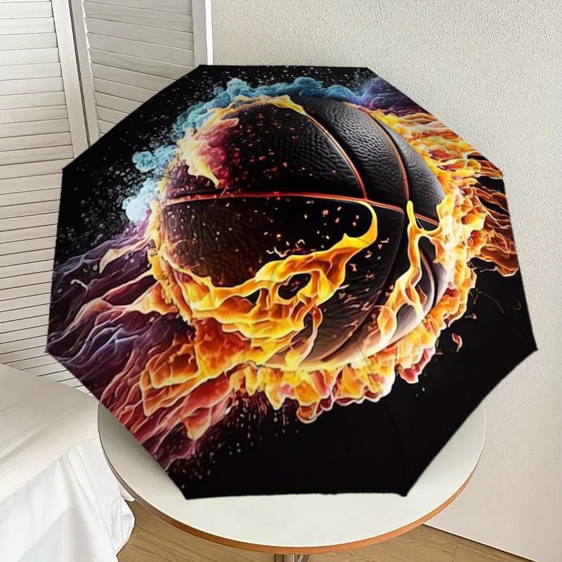 1pc Flaming Basketball Artwork Umbrella with Plastic Handle,Suitable for All Seasons Home Travel Outdoor UmbrellaDD083
1pc Flaming Basketball Artwork Umbrella with Plastic Handle,Suitable for All Seasons Home Travel Outdoor UmbrellaDD083