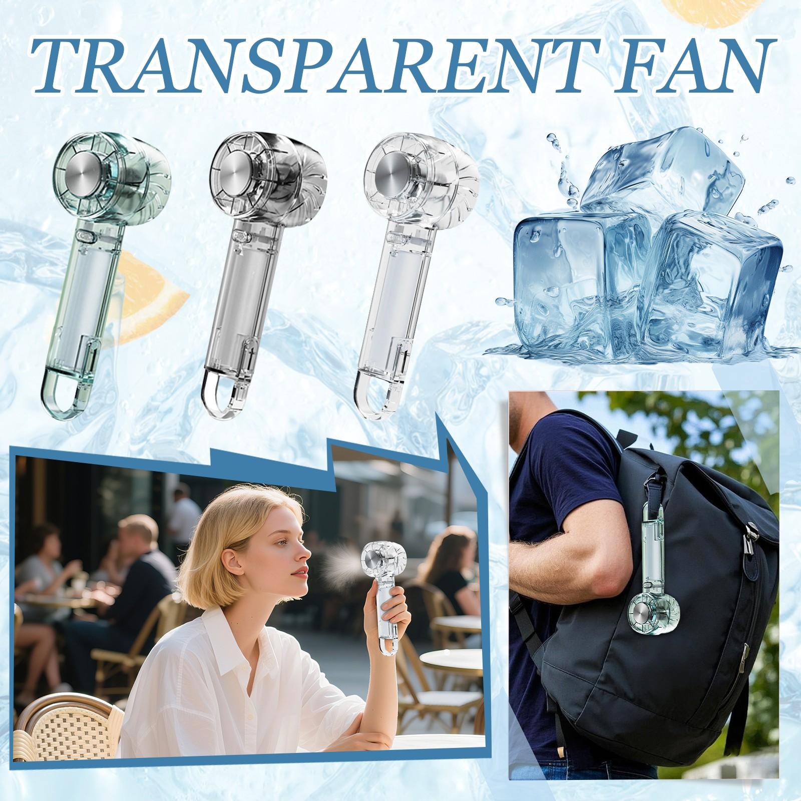 Ice Handheld Fan Transparent Long Battery Life New Portable Fan With Hook One Size чорний
Ice Handheld Fan Transparent Long Battery Life New Portable Fan With Hook One Size чорний