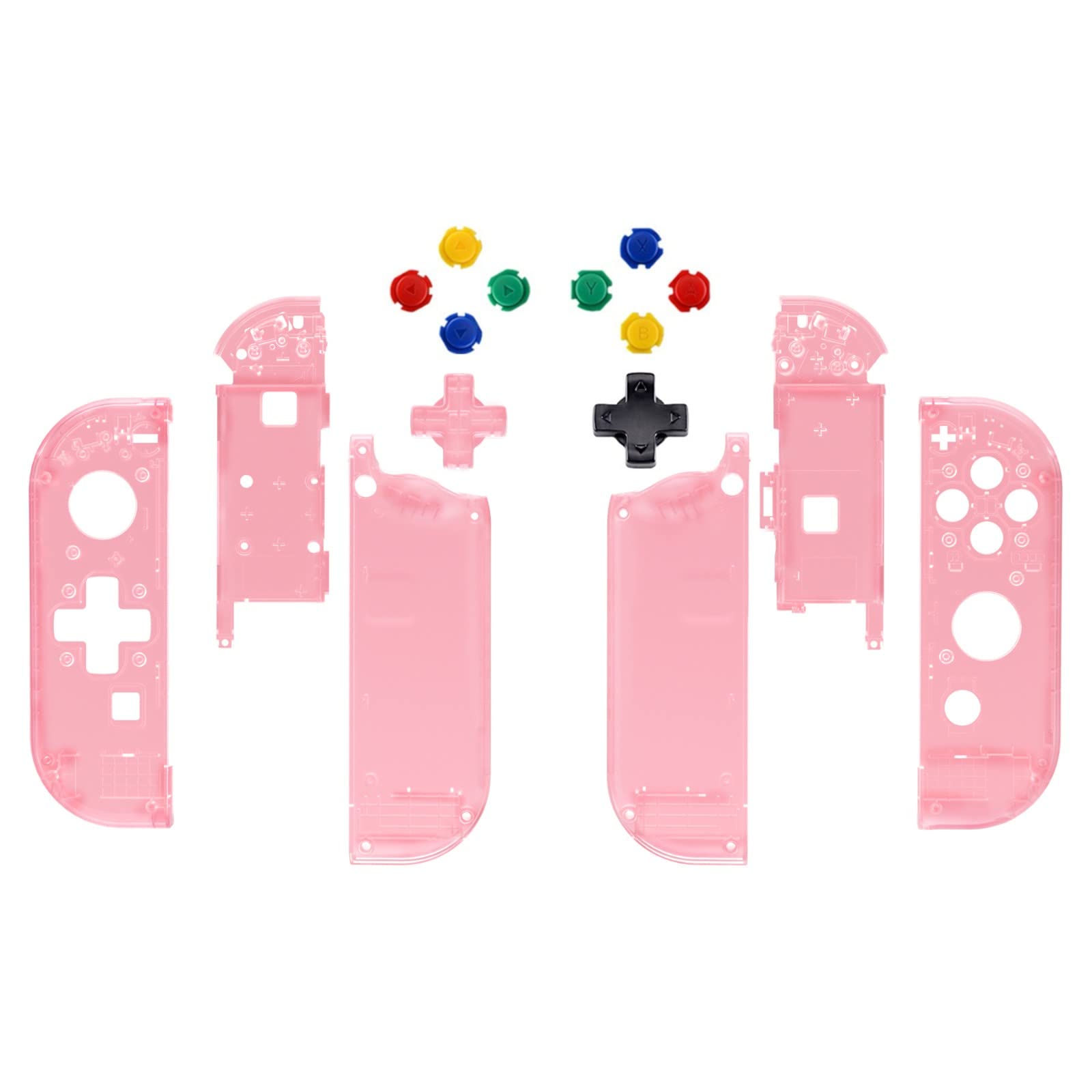 eXtremeRate Switch Прозрачный корпус ручного контроллера, совместимый с и Switch, также включает в себя полный набор кнопок и чехол для консоли, не
eXtremeRate Switch Прозрачный корпус ручного контроллера, совместимый с и Switch, также включает в себя полный набор кнопок и чехол для консоли, не
