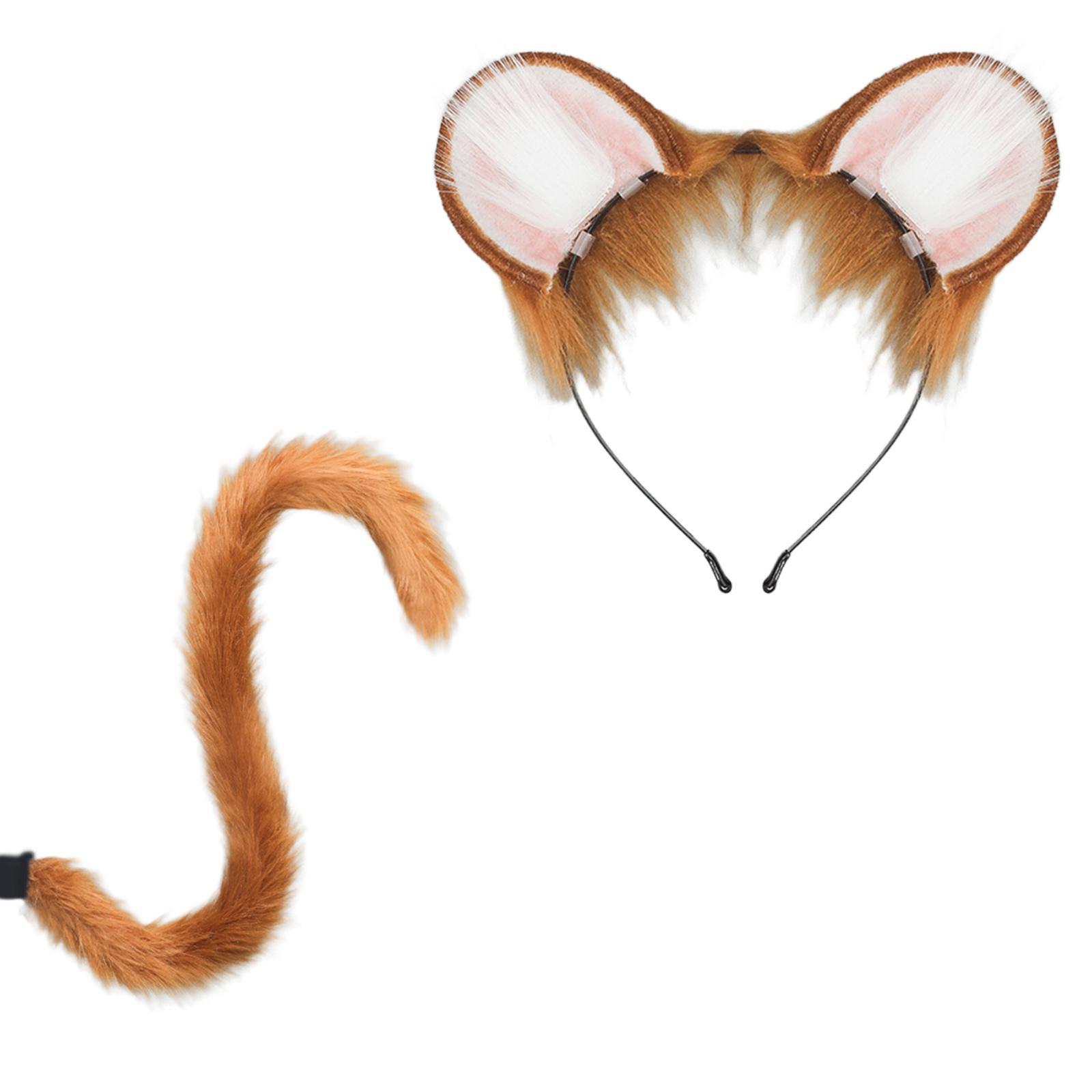 2Pcs Mouse Cats Wolf Foxes Tail Ears Headband Set Halloween Christmas Fancy-Party Costume Toy for Woman Men Cosplay верблюд
2Pcs Mouse Cats Wolf Foxes Tail Ears Headband Set Halloween Christmas Fancy-Party Costume Toy for Woman Men Cosplay верблюд