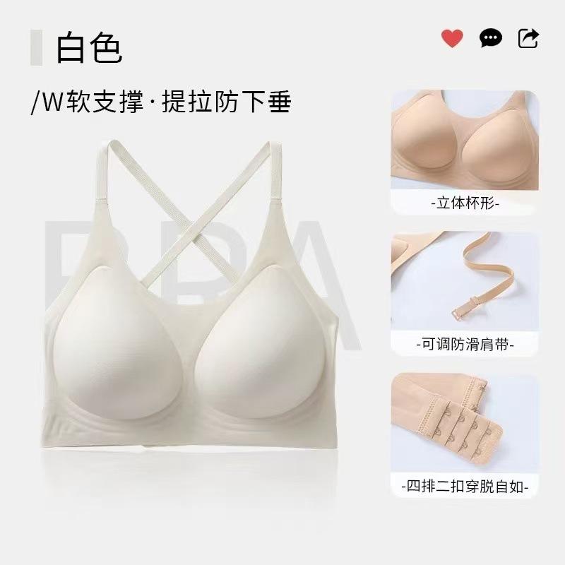 Traceless sports without steel ring jelly glue with sub-breasts to prevent sagging large size thin bra cover M
Traceless sports without steel ring jelly glue with sub-breasts to prevent sagging large size thin bra cover M